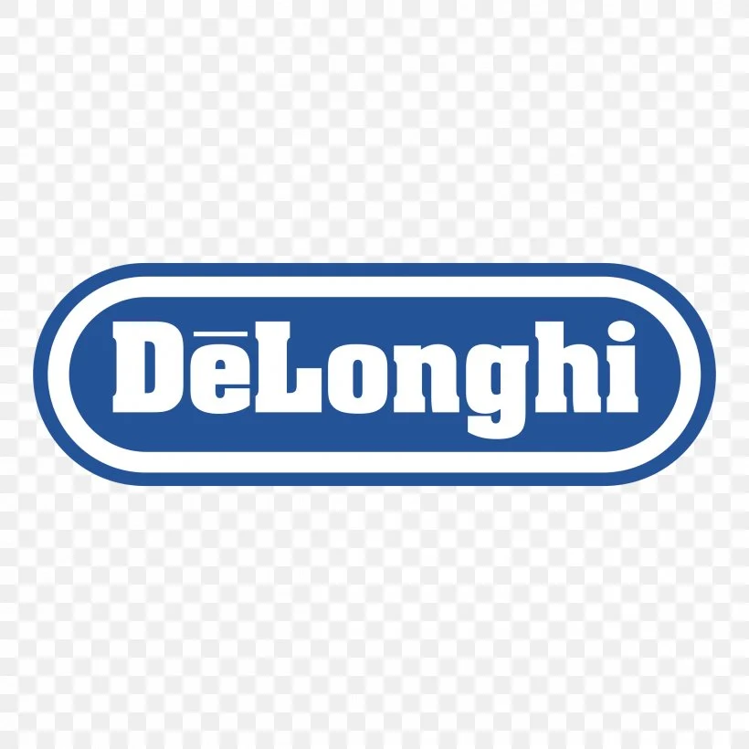 لوگوی برند لوازم خانگی دلونگی (delonghi). برند موجود در فروشگاه لوازم خانگی سینا.