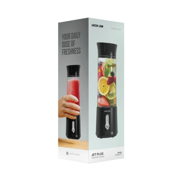 جعبه شیکر شارژی گرین لاین مدل Jet Plus Six Blades Juicer