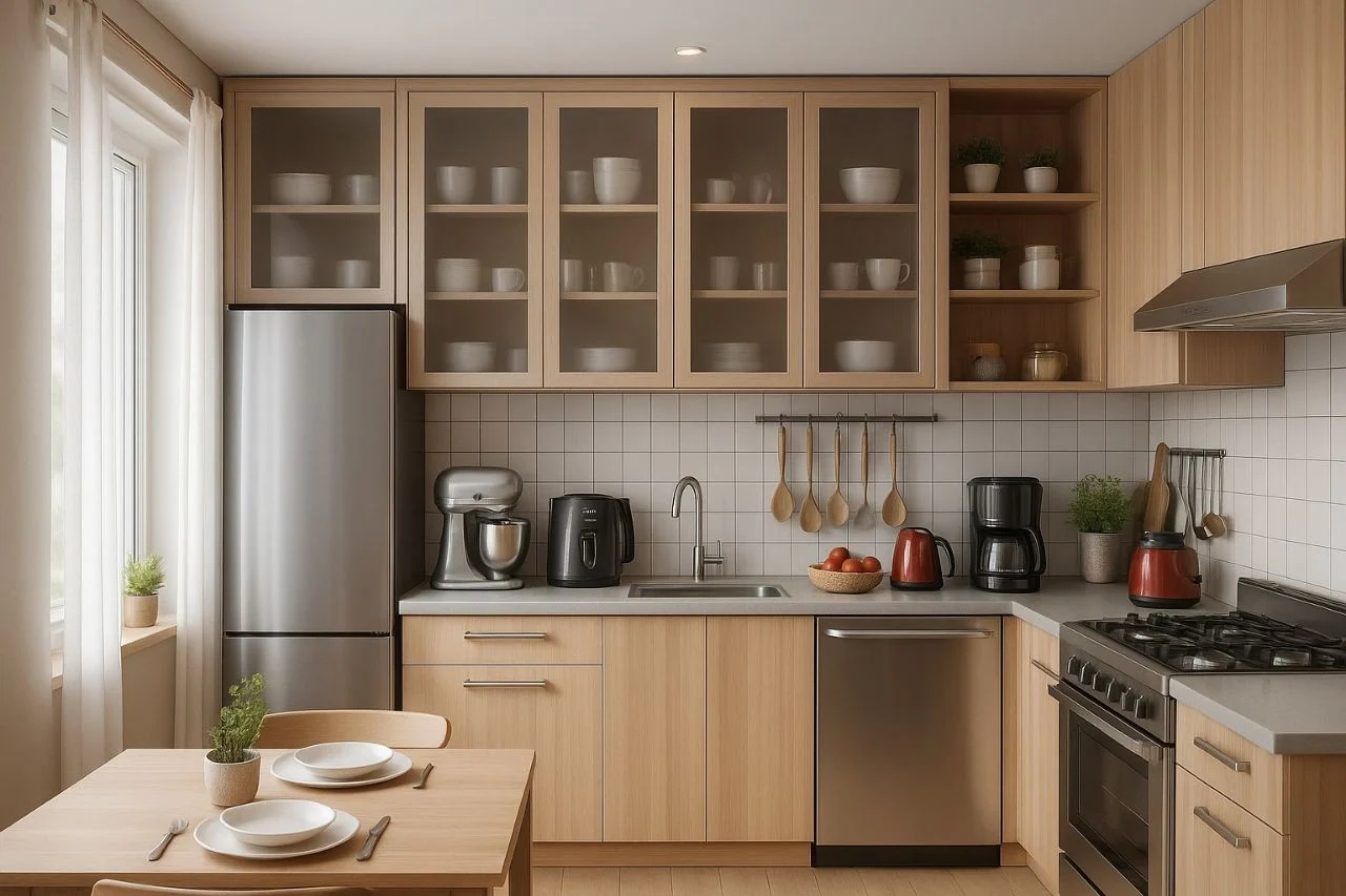 beautiful kitchen with sina home appliance